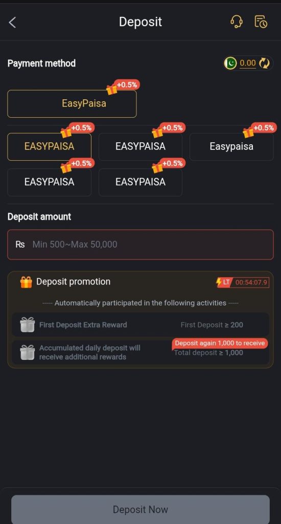 CB 777 Game Deposit