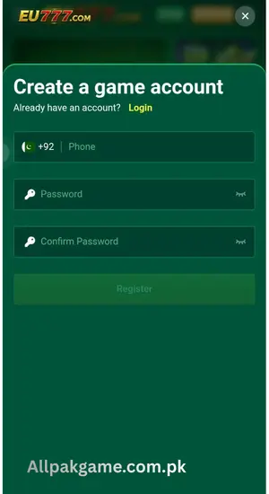 EU777 Game Register