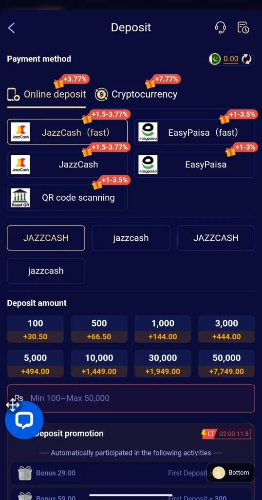 RS778 game Deposit